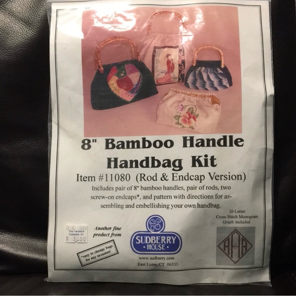 8” Bamboo handle handbag kit